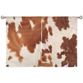Cowhide Print Window Curtains 28"x40" (2-Piece) Made in America Baha Ranch Western Wear