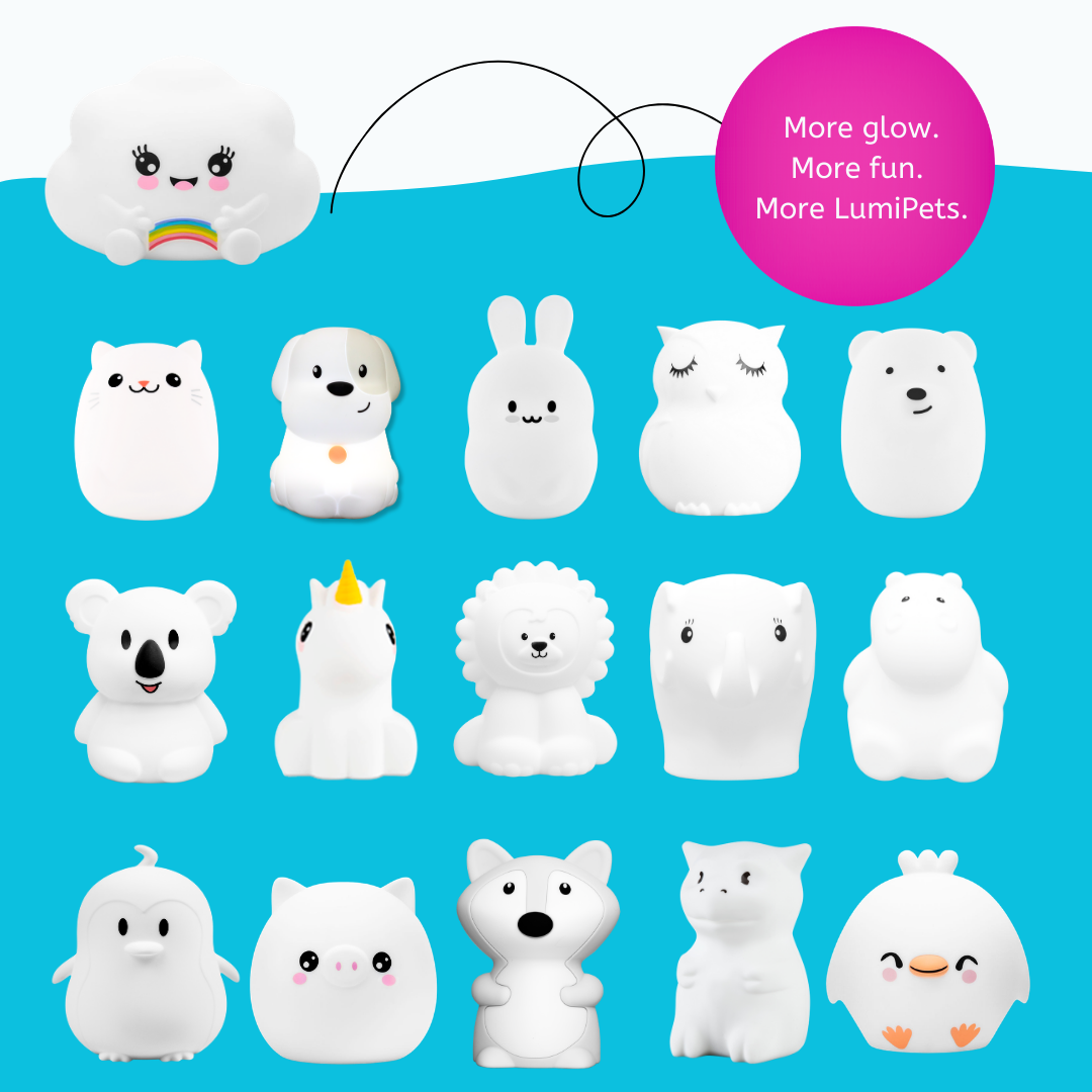 LumiPets® Kawaii Cloud - Children's Nursery Touch Night Light Lumieworld