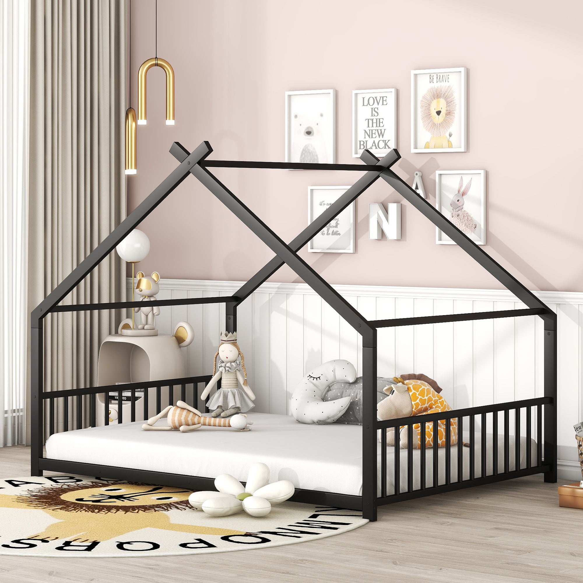 Metal House Bed Unique Piece Furniture