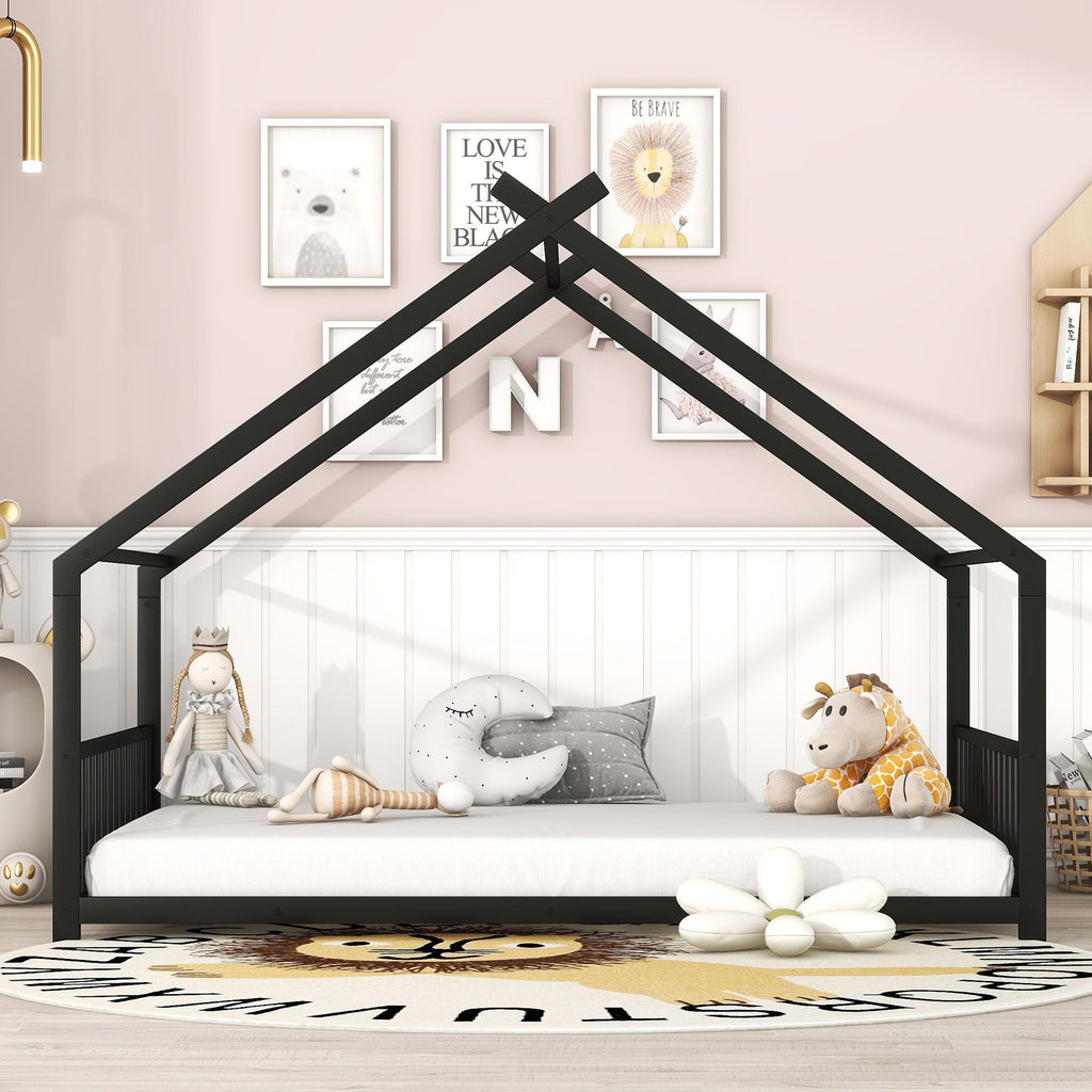 Metal House Bed Unique Piece Furniture