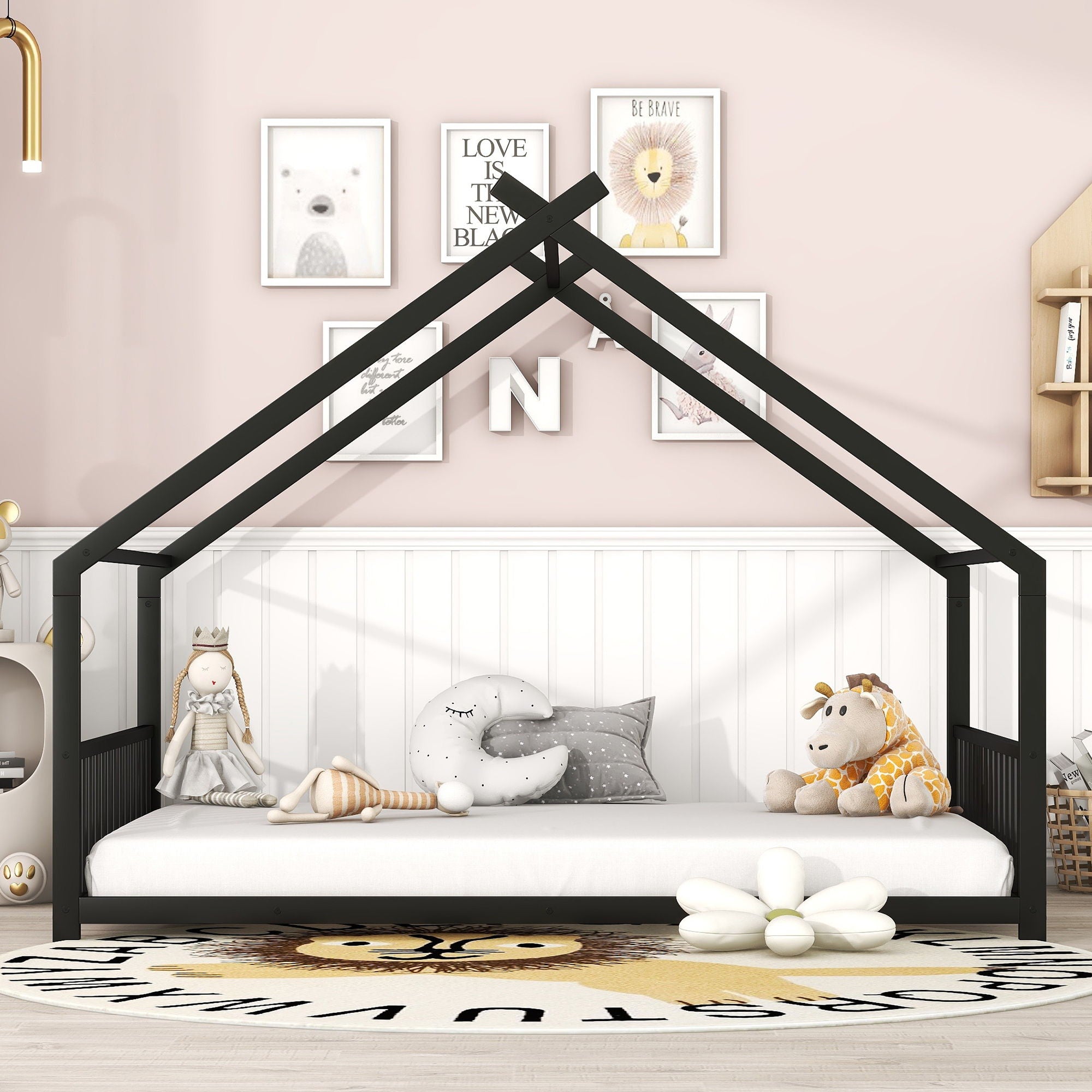 Metal House Bed Unique Piece Furniture