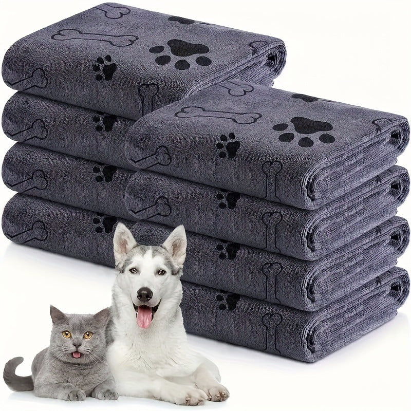 Pet bath towel quick drying and absorbent for dogs and cats bath towel soft and quick drying pet supplies RANOVA USA