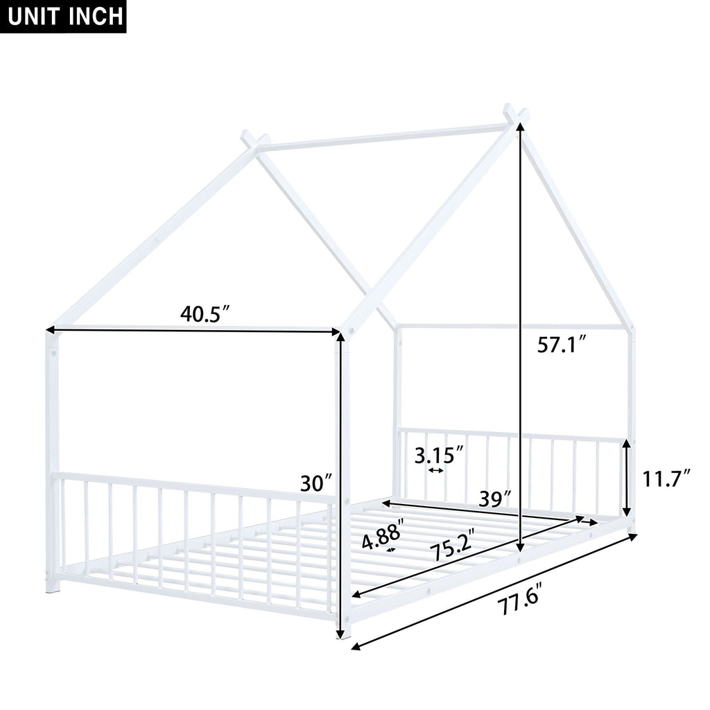 Metal House Bed Unique Piece Furniture