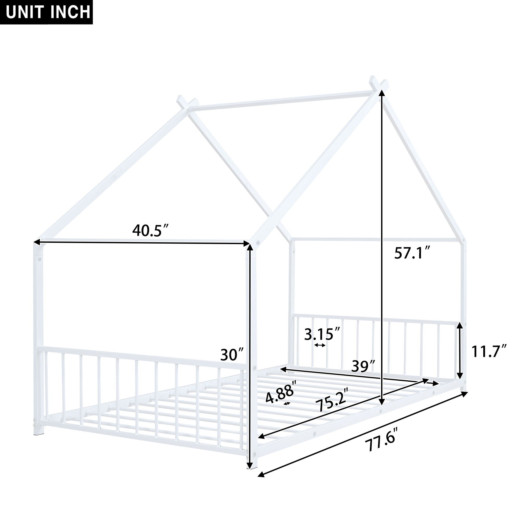 Metal House Bed Unique Piece Furniture