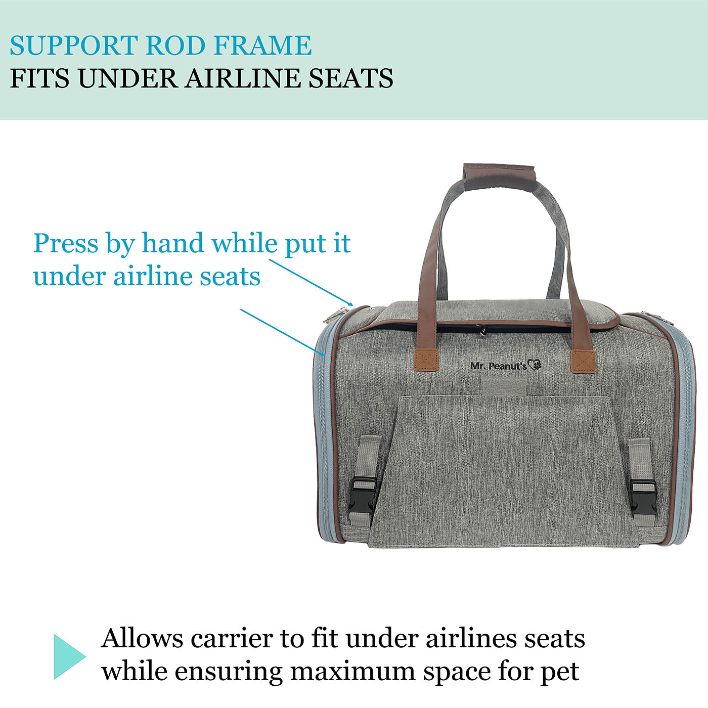 Mr. Peanut's Gold Series Standard Size Airline Compliant Expandable Pet Carrier V3.0 Mr. Peanut's Pet Carriers