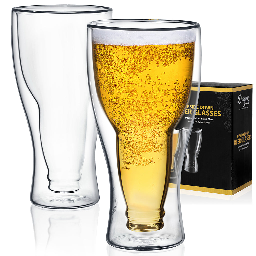 "Upside Down" Beer Glasses DRAGON GLASSWARE®