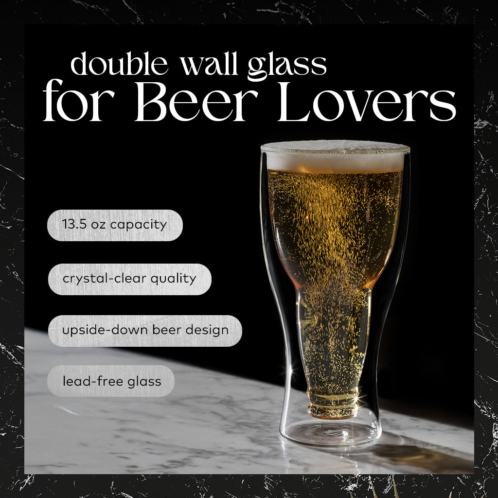 "Upside Down" Beer Glasses DRAGON GLASSWARE®