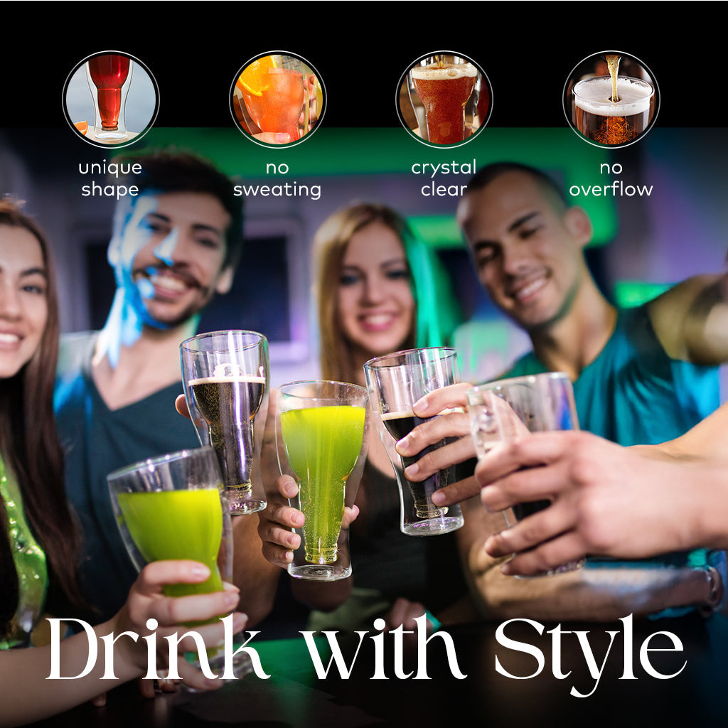 "Upside Down" Beer Glasses DRAGON GLASSWARE®