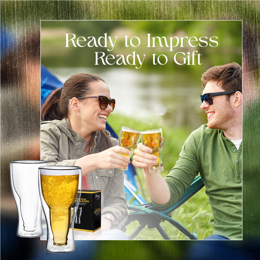 "Upside Down" Beer Glasses DRAGON GLASSWARE®