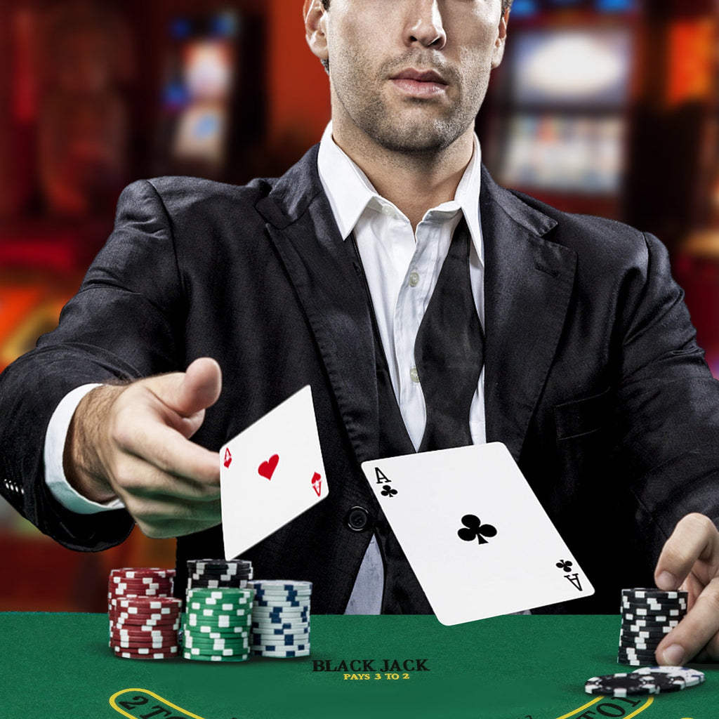 14 Gram Poker Chips 300 Pieces Casino Poker Chip Set-Black DirectDeals