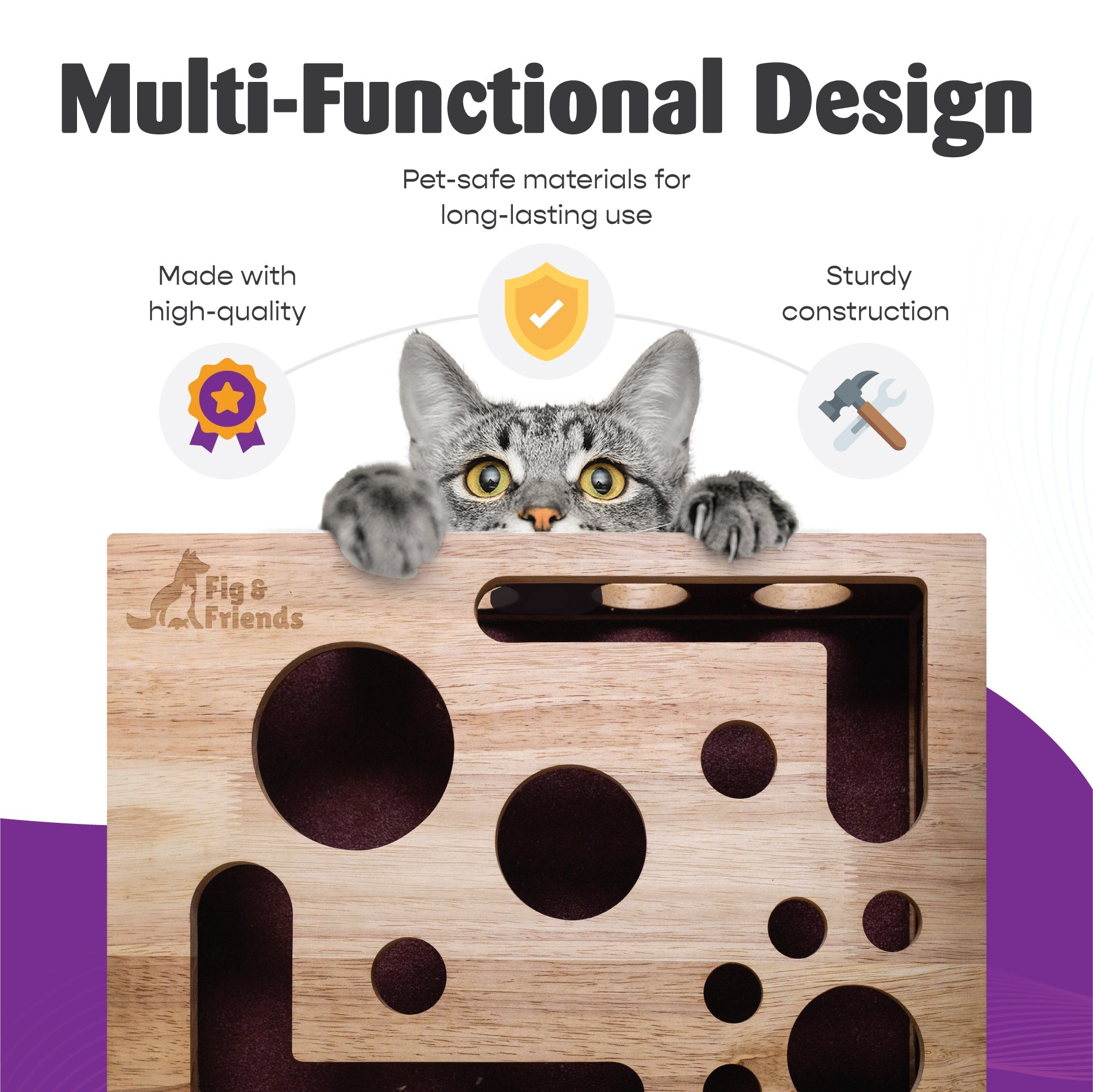 *The Original* Cat Nail File Enrichment Box Fig & Friends