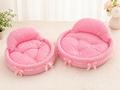 Luxury Pink Dog Bed Soft Plush Pet Bed with Cushion – Cute Princess Puppy Bed for Small Dogs & Cats Jane's Pet Boutique