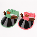 Cute Bear Ear Pet Sun Visor Hat Adjustable Dog Cap UV Protection Summer Puppy Sun Hat Jane's Pet Boutique