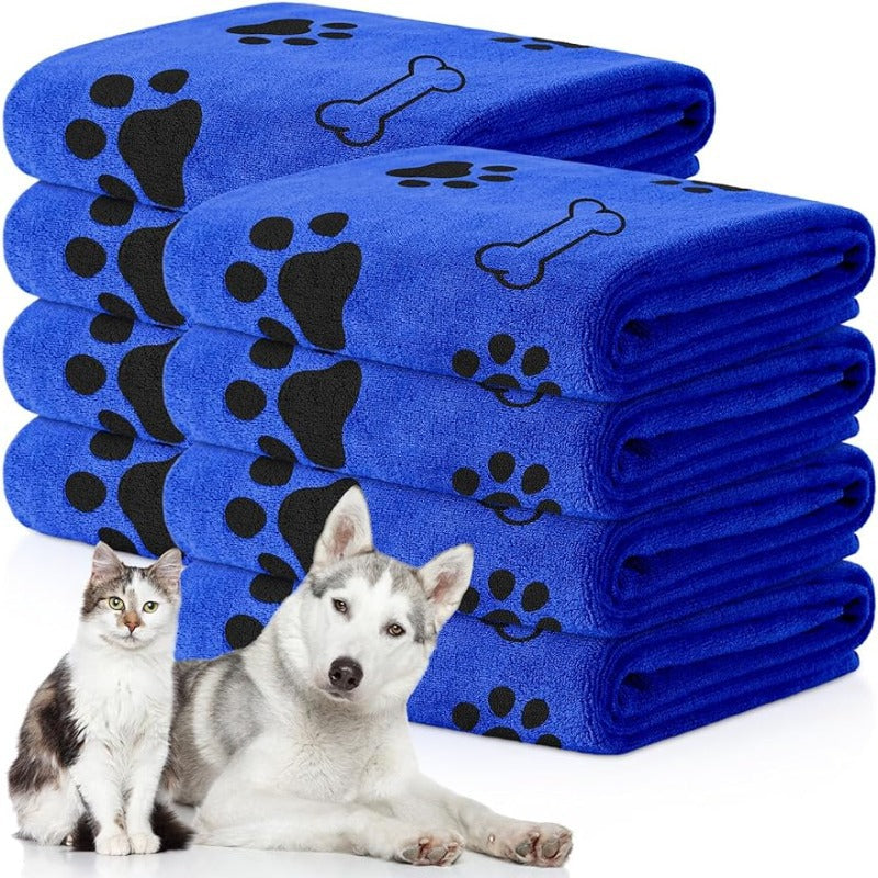 Pet bath towel quick drying and absorbent for dogs and cats bath towel soft and quick drying pet supplies RANOVA USA