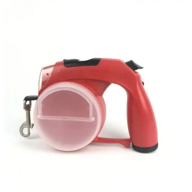5 In 1 Multifunctional Dog Waterproof Automatic Led Retractable Leash with Poop Bag Pawpampered