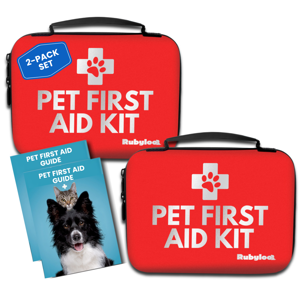 Pet First Aid Kit (Dogs & Cats) with Vet-Approved Essentials Rubyloo