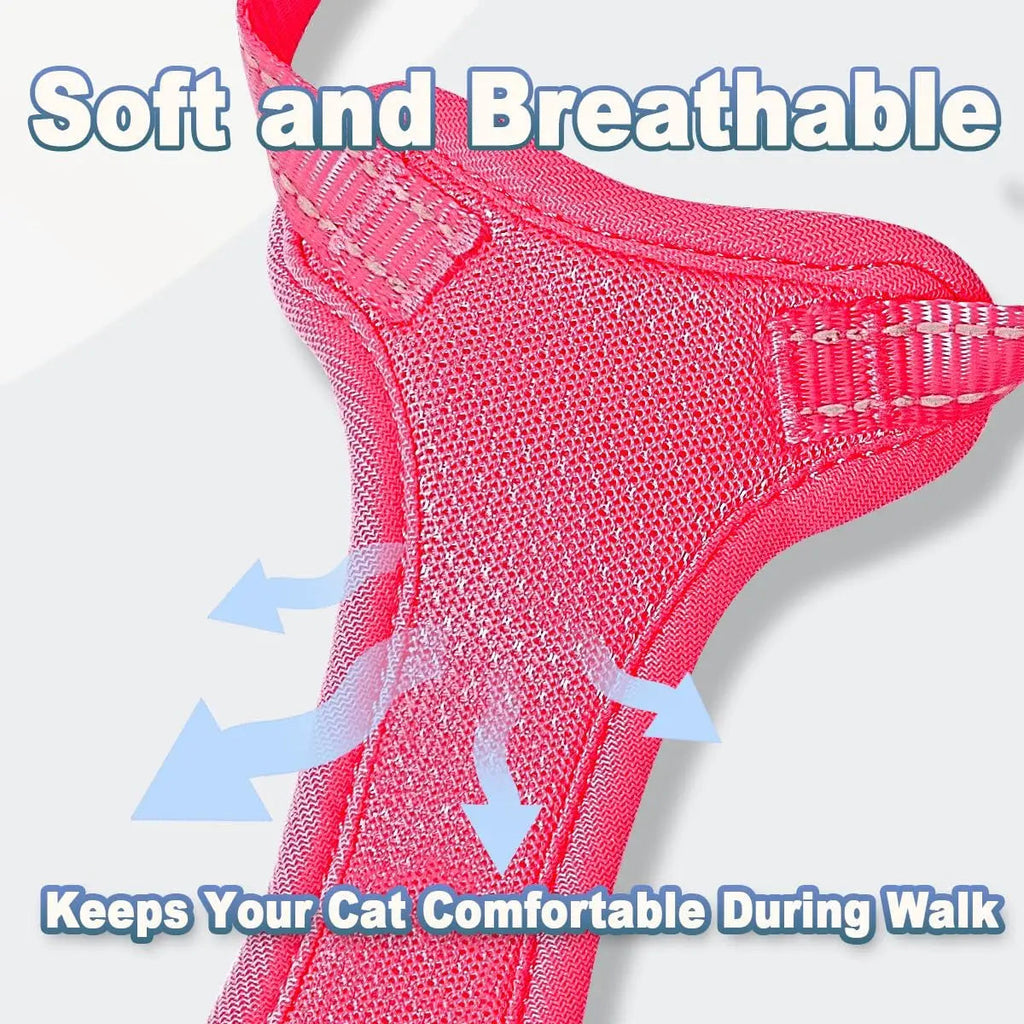 Escape Proof Cat Harness & Leash Wags & Whiskers Pet Supply