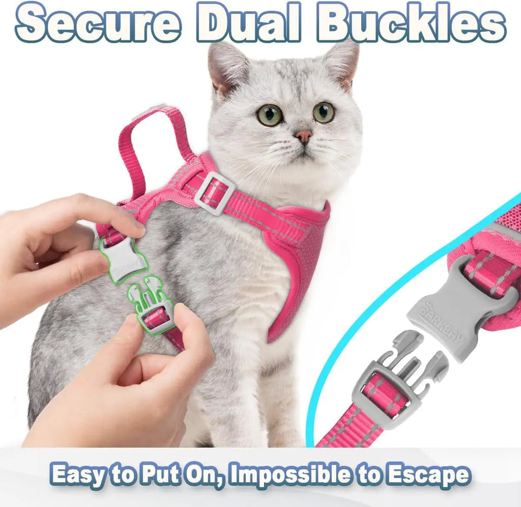 Escape Proof Cat Harness & Leash Wags & Whiskers Pet Supply