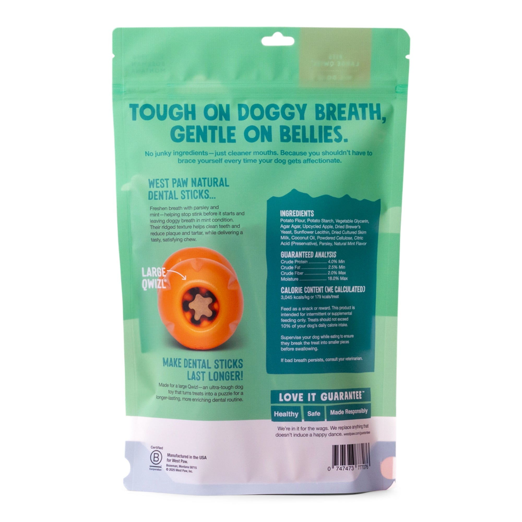 Natural Dental Sticks Large West Paw