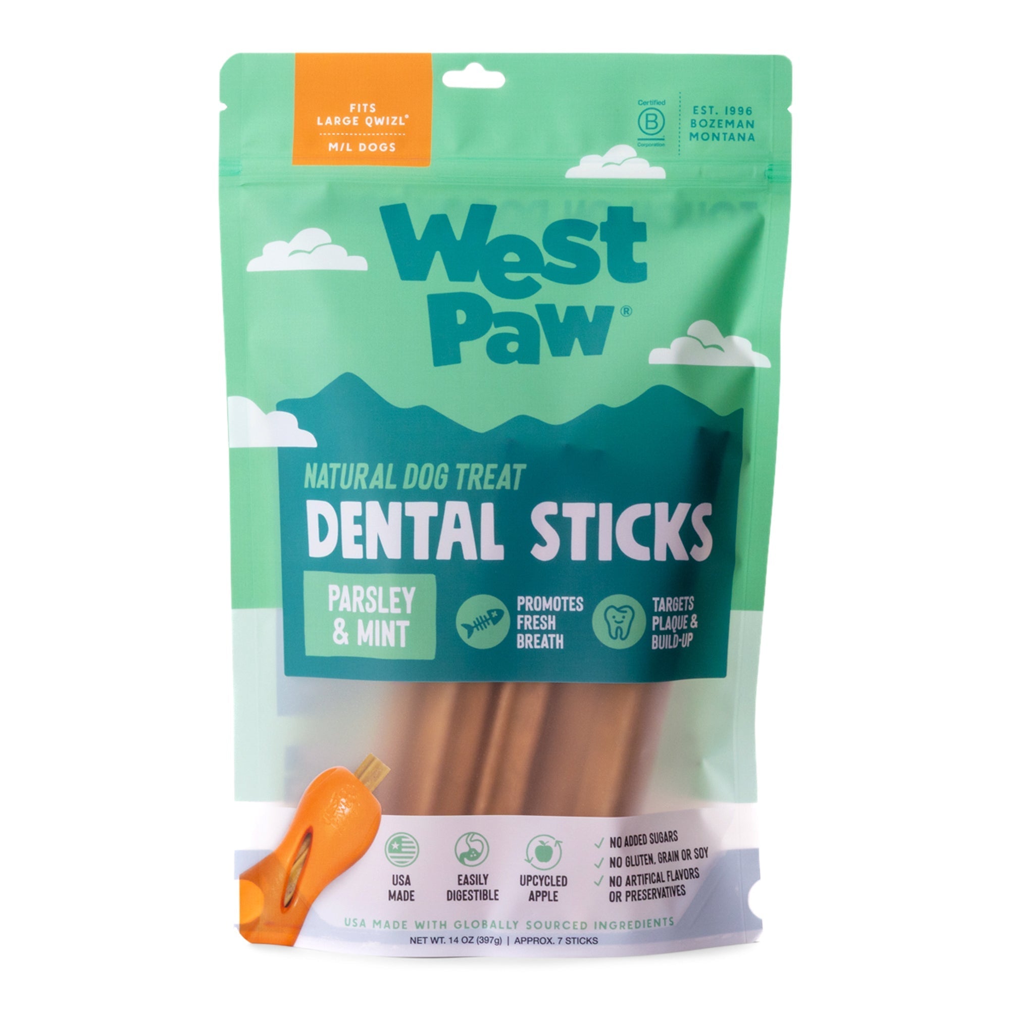 Natural Dental Sticks Large West Paw