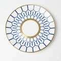 Blue Mosaic Porcelain Dinnerware Set little white dish