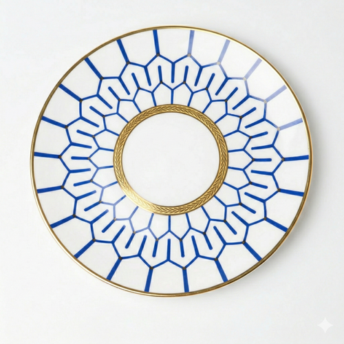 Blue Mosaic Porcelain Dinnerware Set little white dish