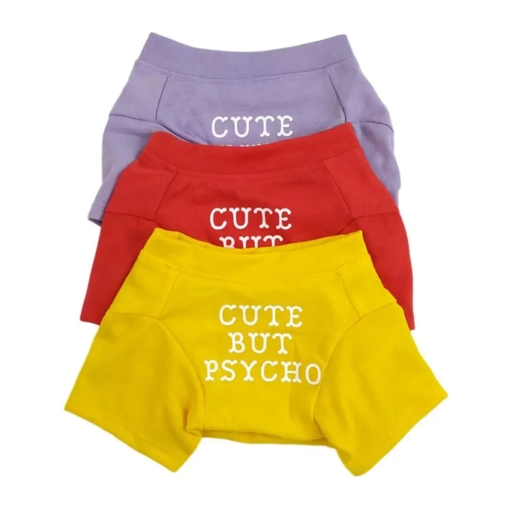 Quality Breathable Summer/Spring Dog Clothes Soft Letters Printed French Bulldog Pet Clothes New Fashion T-shirt For Dog Hoopreety Pet Fashion Store