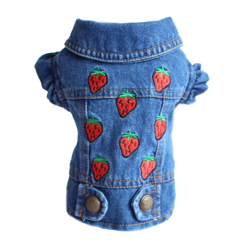 XS-2XL Denim Vest Coat Small pet Hoopreety Pet Fashion Store
