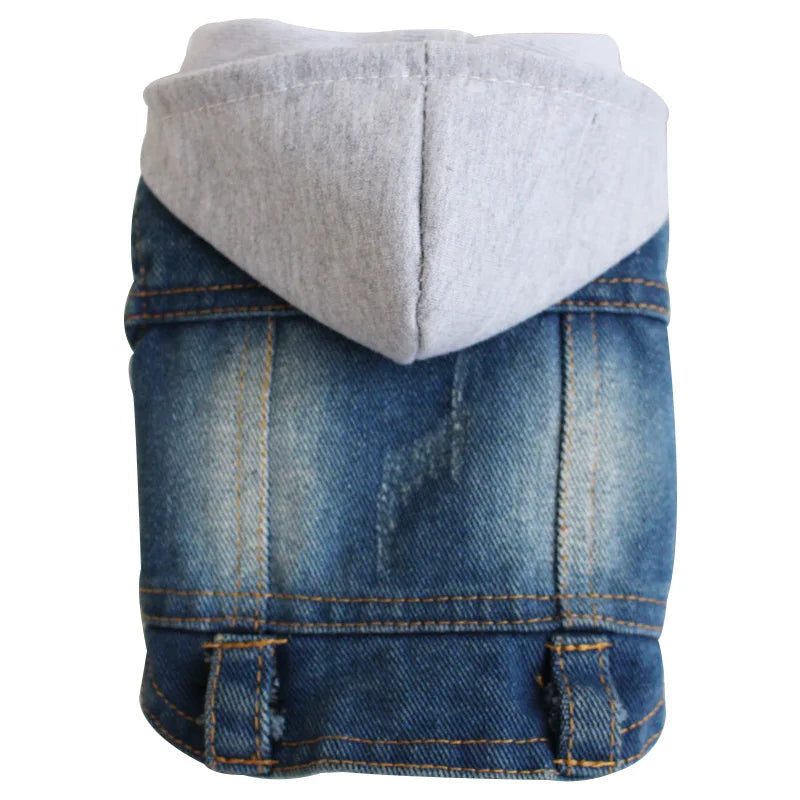 XS-2XL Denim Vest Coat Small pet Hoopreety Pet Fashion Store