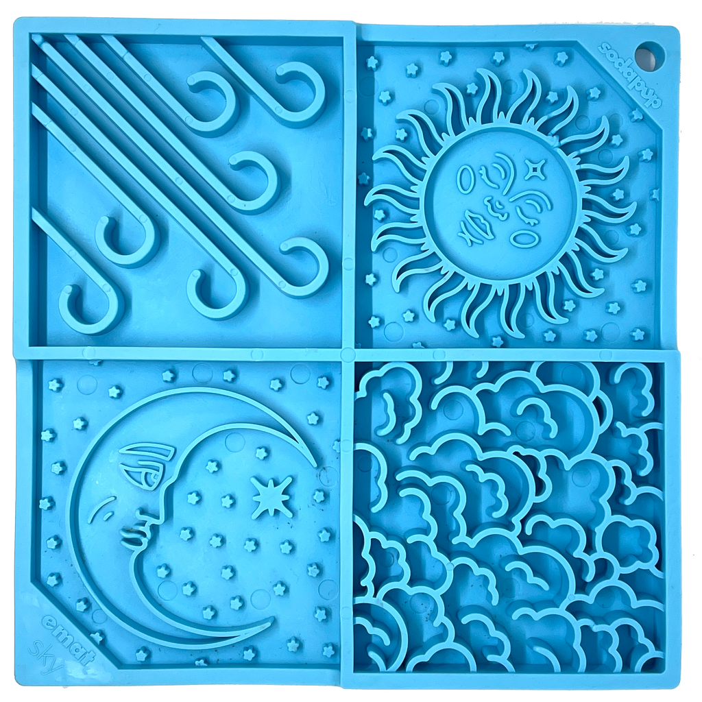 Sky eMat - Enrichment Lick Mat for Dogs and Cats | Celestial Design | SodaPup SodaPup/True Dogs, LLC
