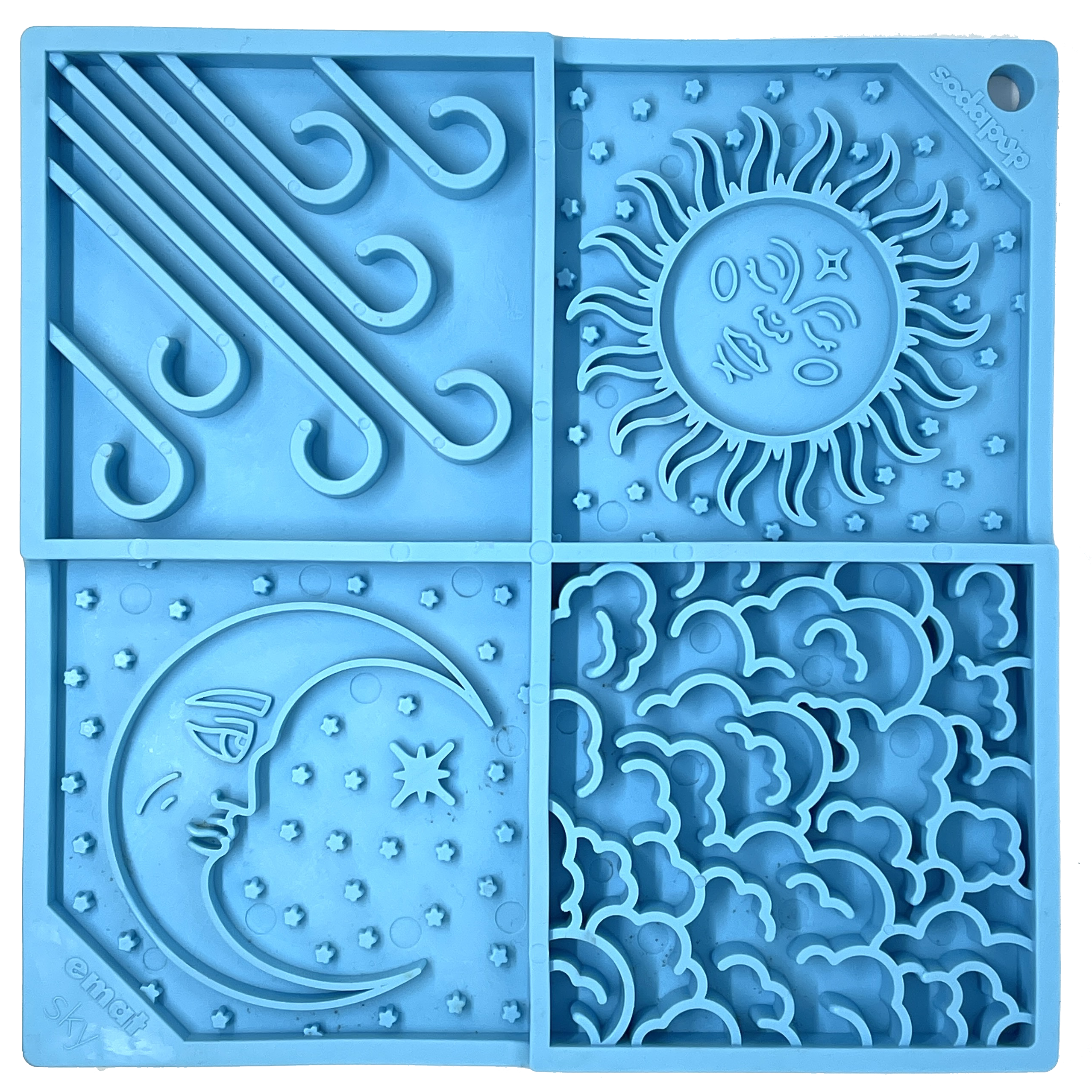 Sky eMat - Enrichment Lick Mat for Dogs and Cats | Celestial Design | SodaPup SodaPup/True Dogs, LLC