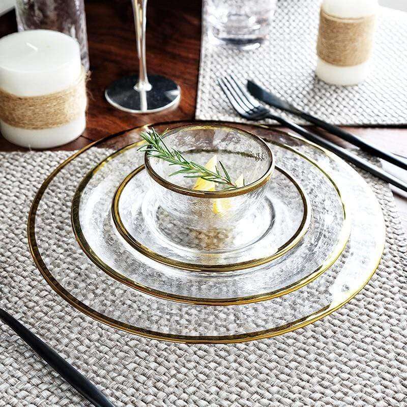 Japanese Gold Edge Ice Plate Collection 3CARATS