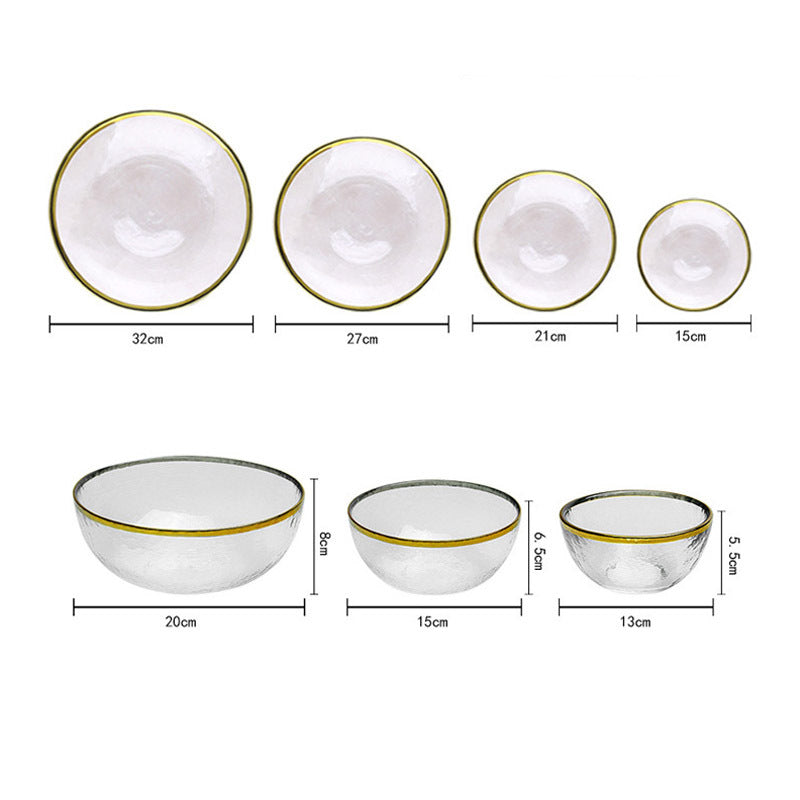 Japanese Gold Edge Ice Plate Collection 3CARATS