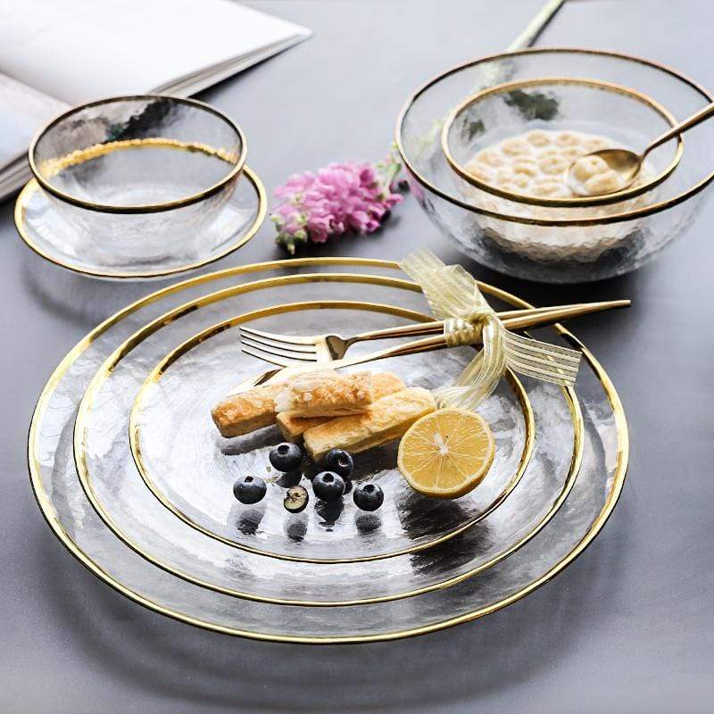Japanese Gold Edge Ice Plate Collection 3CARATS