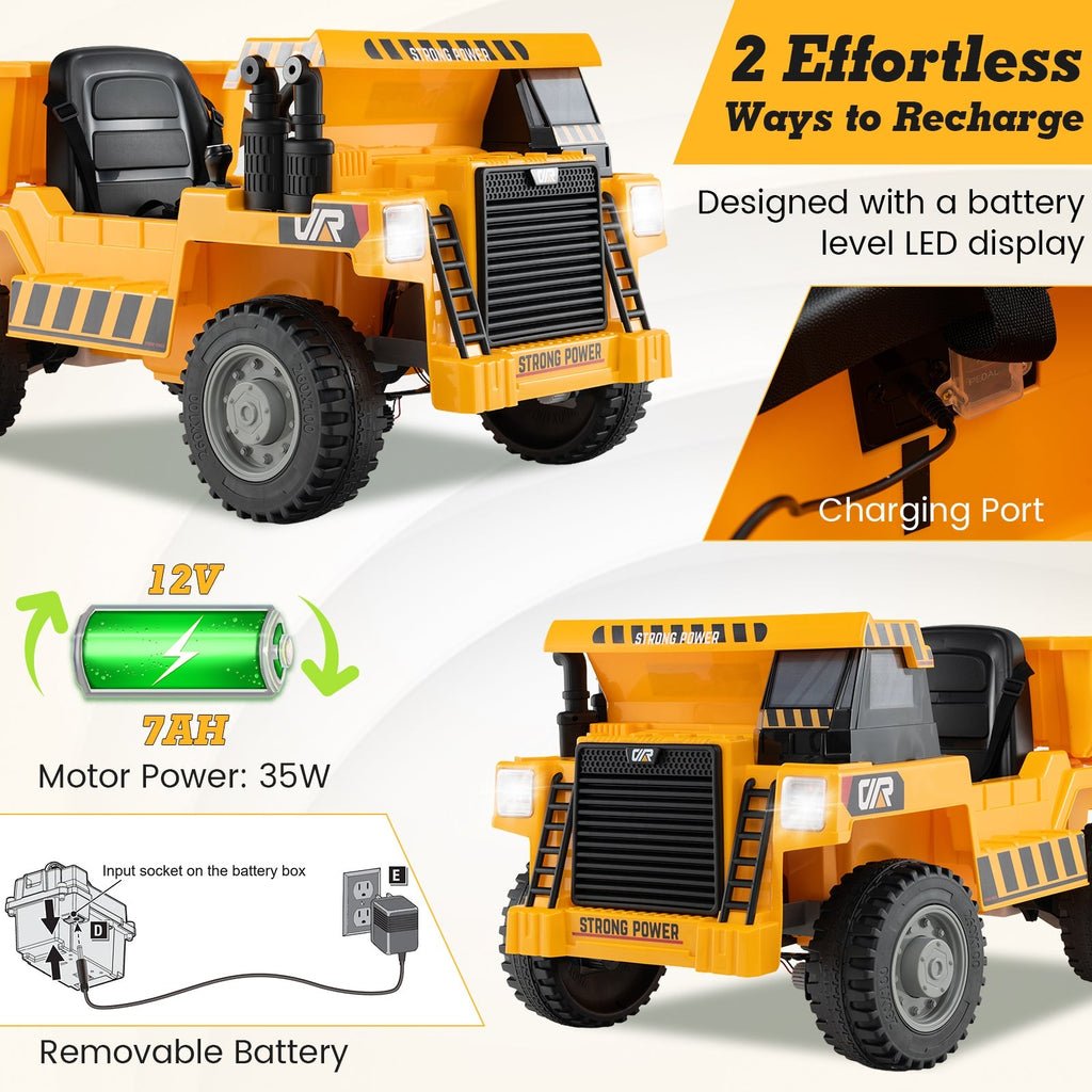 Kids Ride on Dump Truck 12V GBruno Store