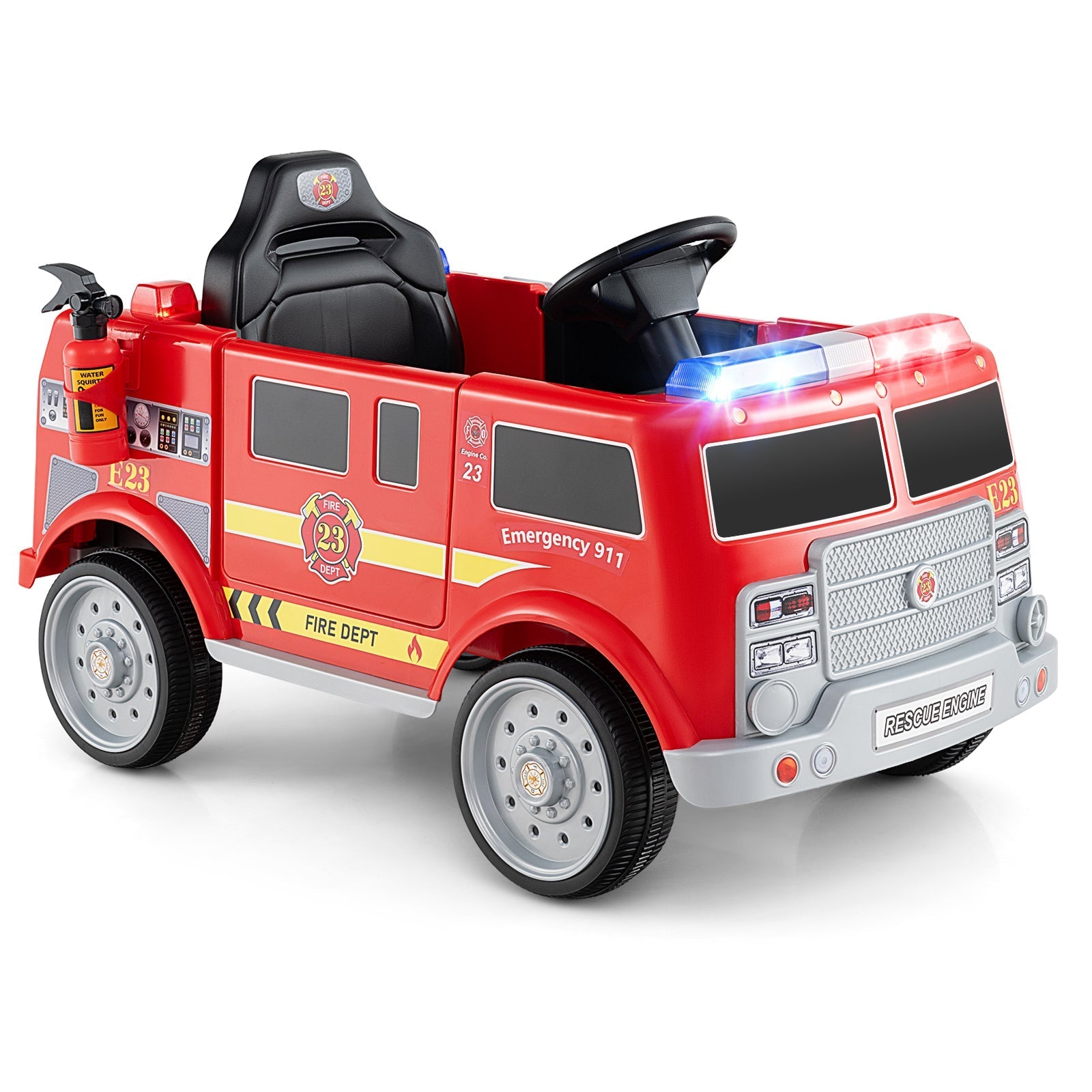 Kids Ride on Fire Truck with Remote Control and Extinguisher GBruno Store