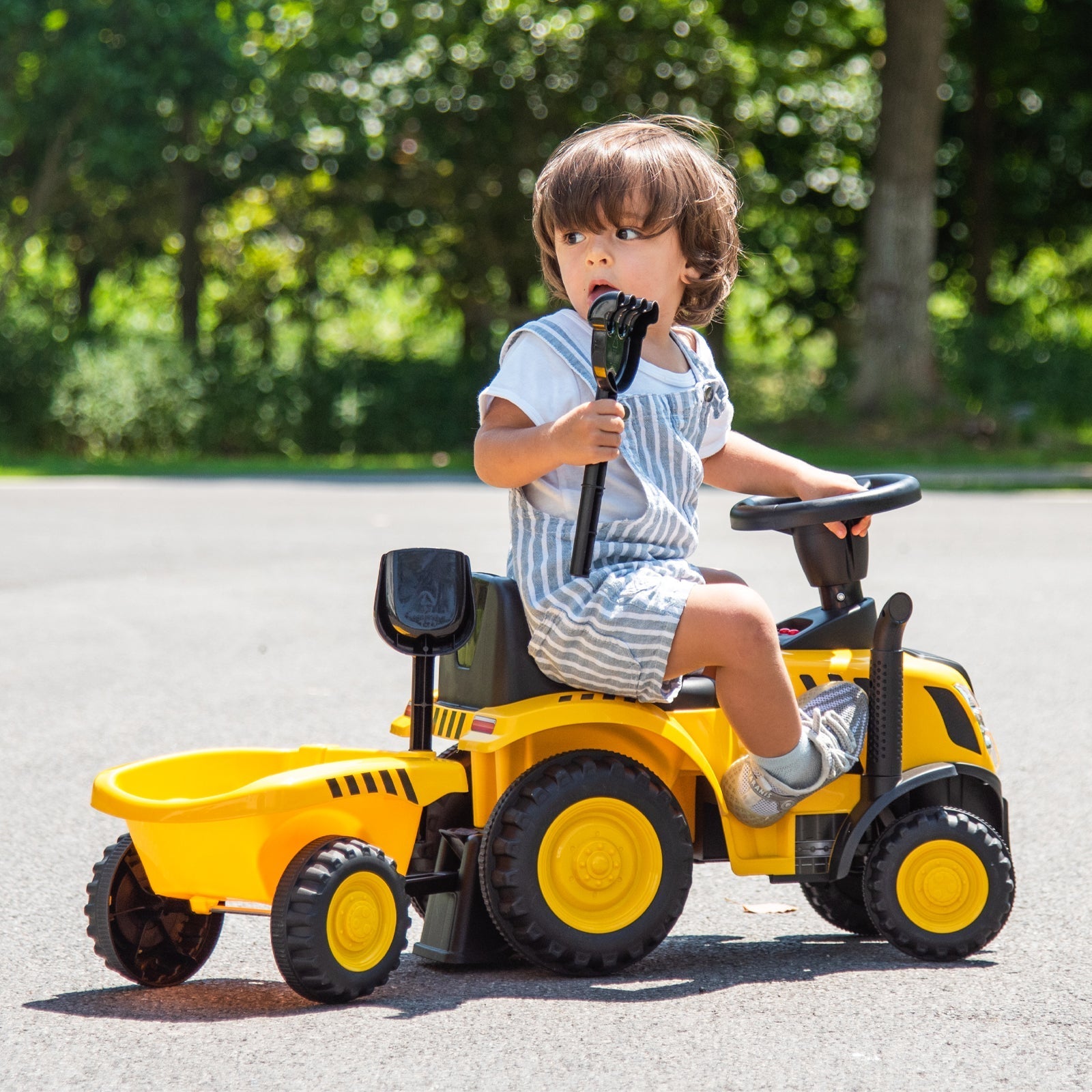 Caterpillar Tractor-Licensed w/ Detachable Trailer GBruno Store