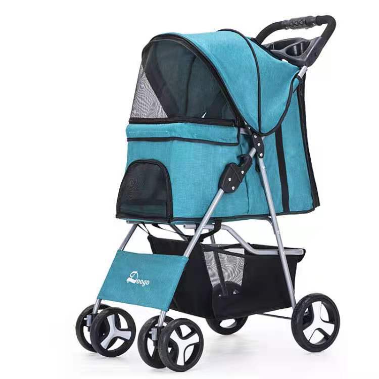 Luxury Foldable Pet Stroller – Breathable & Travel-Friendly Jane's Pet Boutique