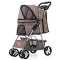 Luxury Foldable Pet Stroller – Breathable & Travel-Friendly Jane's Pet Boutique