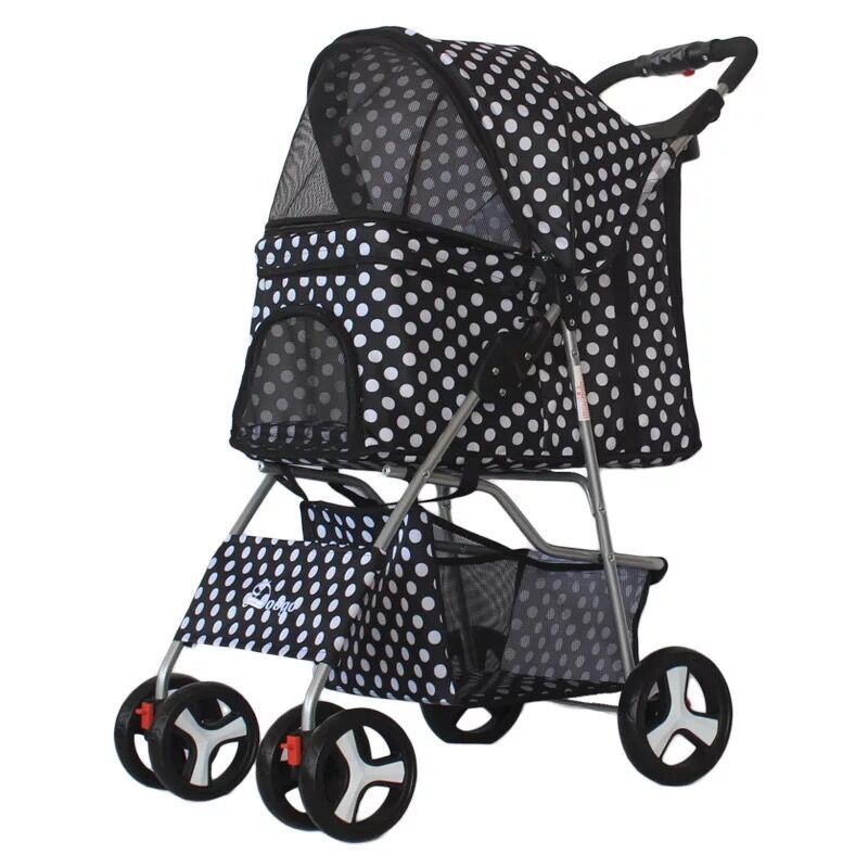 Luxury Foldable Pet Stroller – Breathable & Travel-Friendly Jane's Pet Boutique