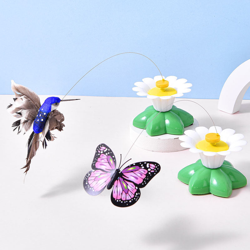 Electric Flutter-Motion Cat Toy - 360° Rotating Realistic Butterfly/Bird Jane's Pet Boutique