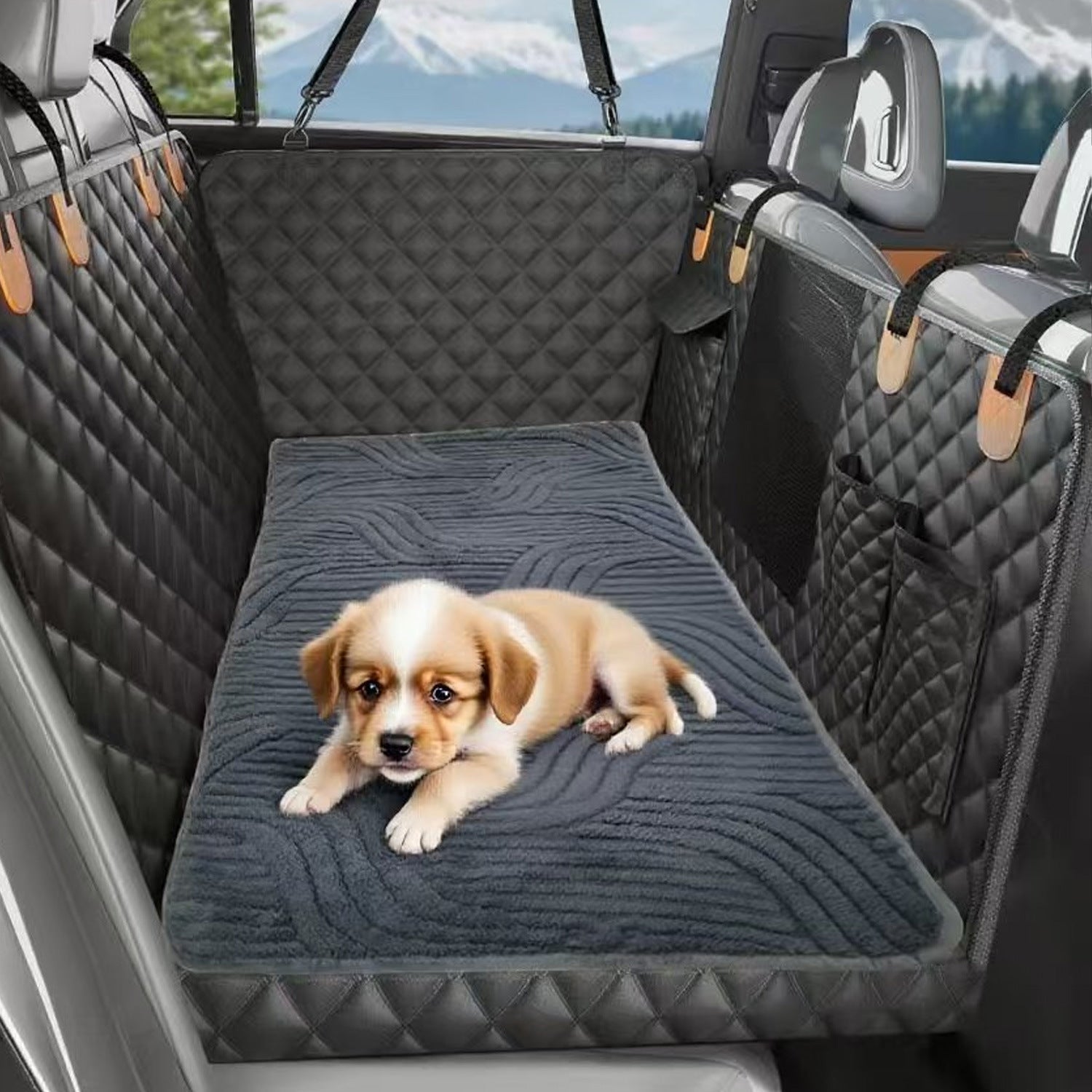 Premium Non-Slip Car Seat Cushion for Dogs & Cats - Thickened Comfort Mat Pawpampered