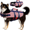 Dog Life Jacket – Striped Design with Safety Handle Jane's Pet Boutique
