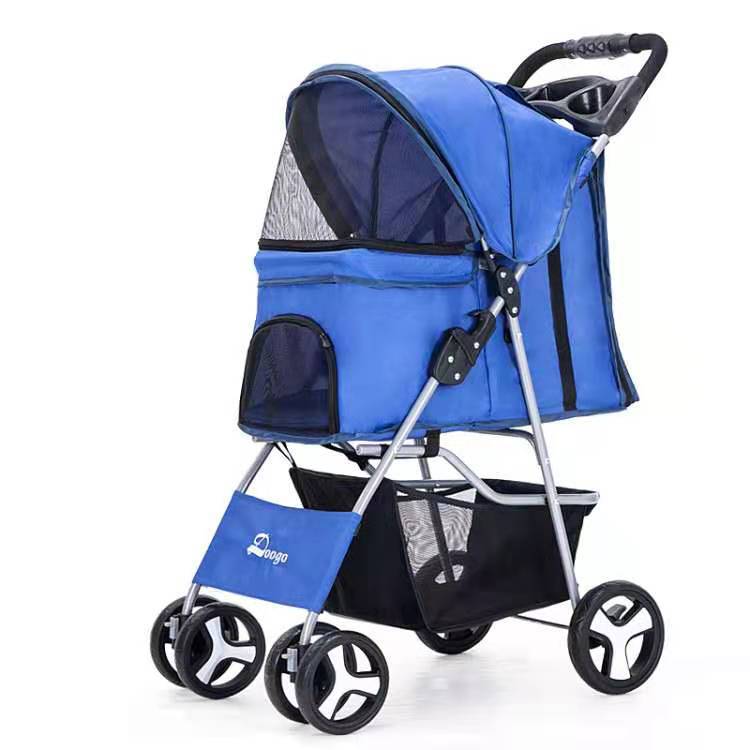 Luxury Foldable Pet Stroller – Breathable & Travel-Friendly Jane's Pet Boutique
