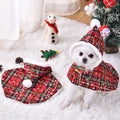 Christmas Tartan Hooded Cape for Dogs & Cats Jane's Pet Boutique