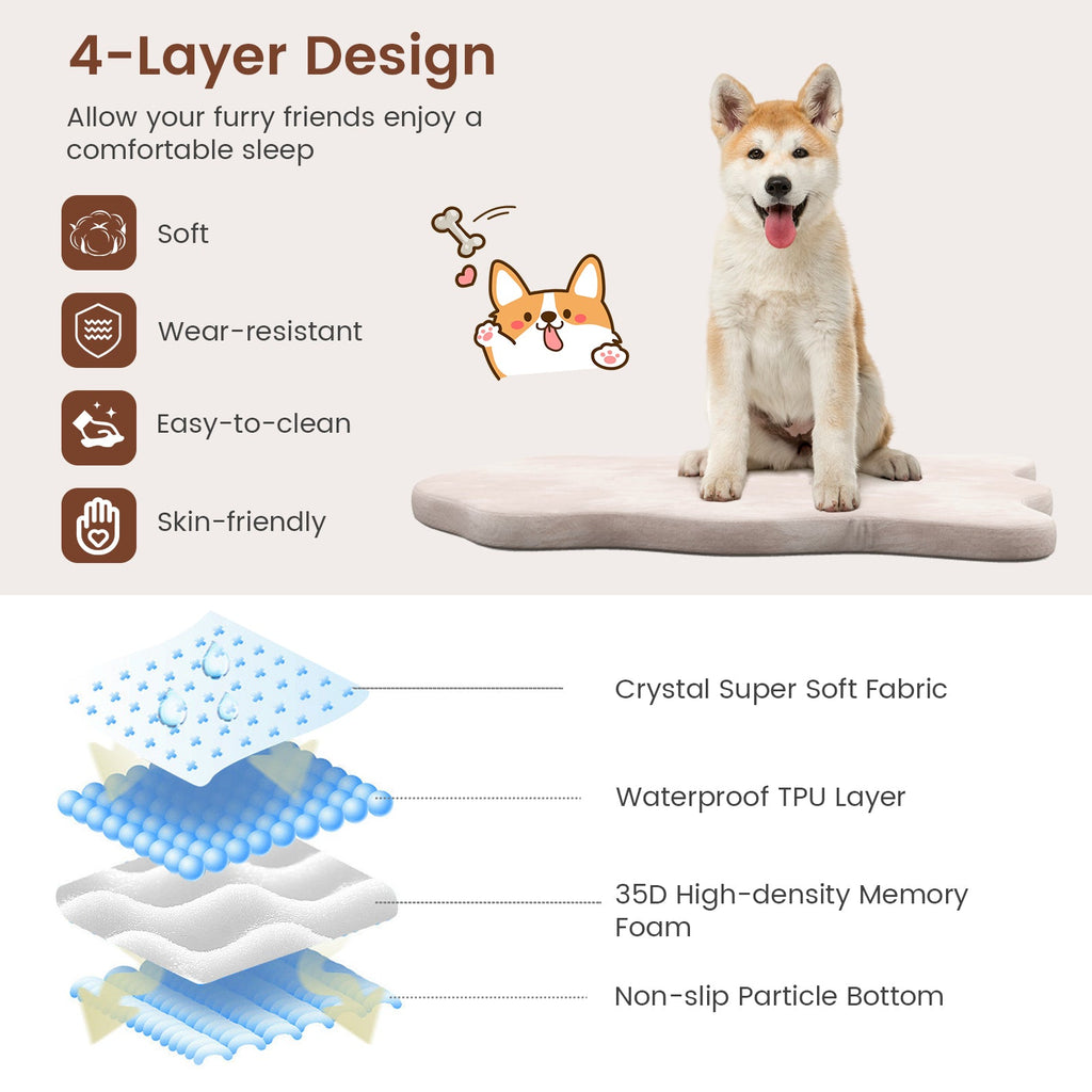 Orthopedic Dog Bed with Memory Foam Support for Large Dogs DirectDeals