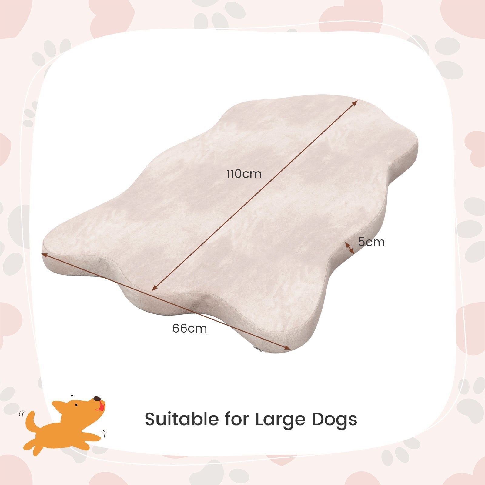 Orthopedic Dog Bed with Memory Foam Support for Large Dogs DirectDeals
