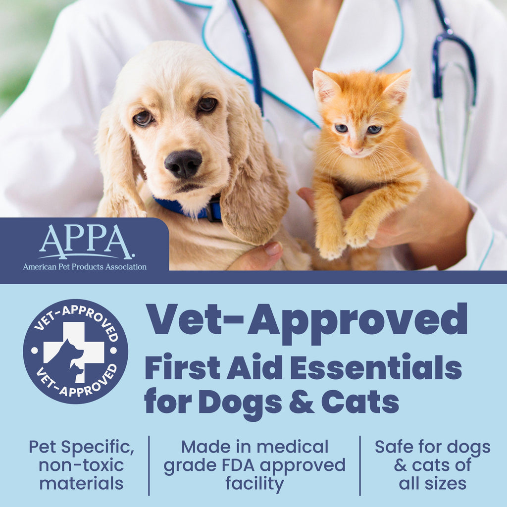 Pet First Aid Kit (Dogs & Cats) with Vet-Approved Essentials Rubyloo