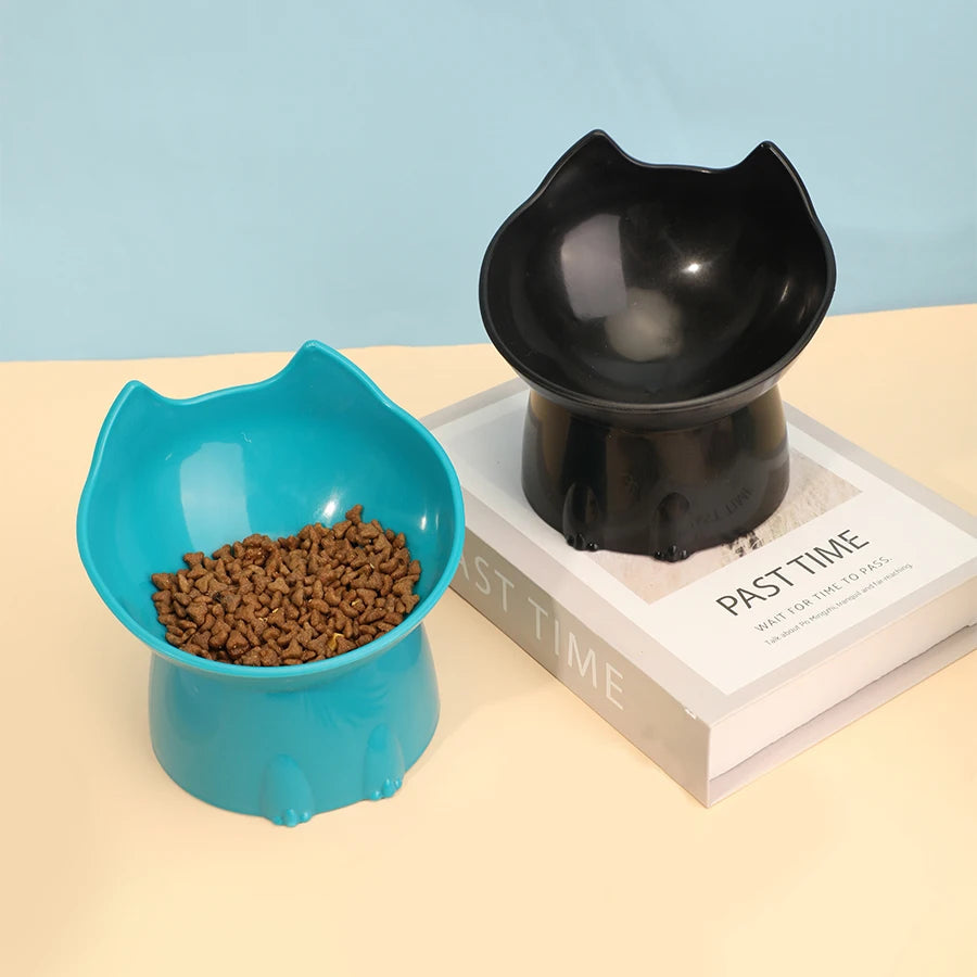 1pc Anti-Tip Plastic Raised Pet Feeding Dish Shop1103816215 Store