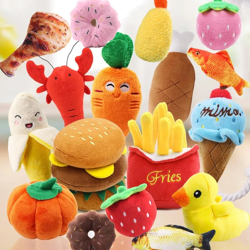 Fleece Bone Chew Toys DOGGYZSTYLE Lifestyles Store